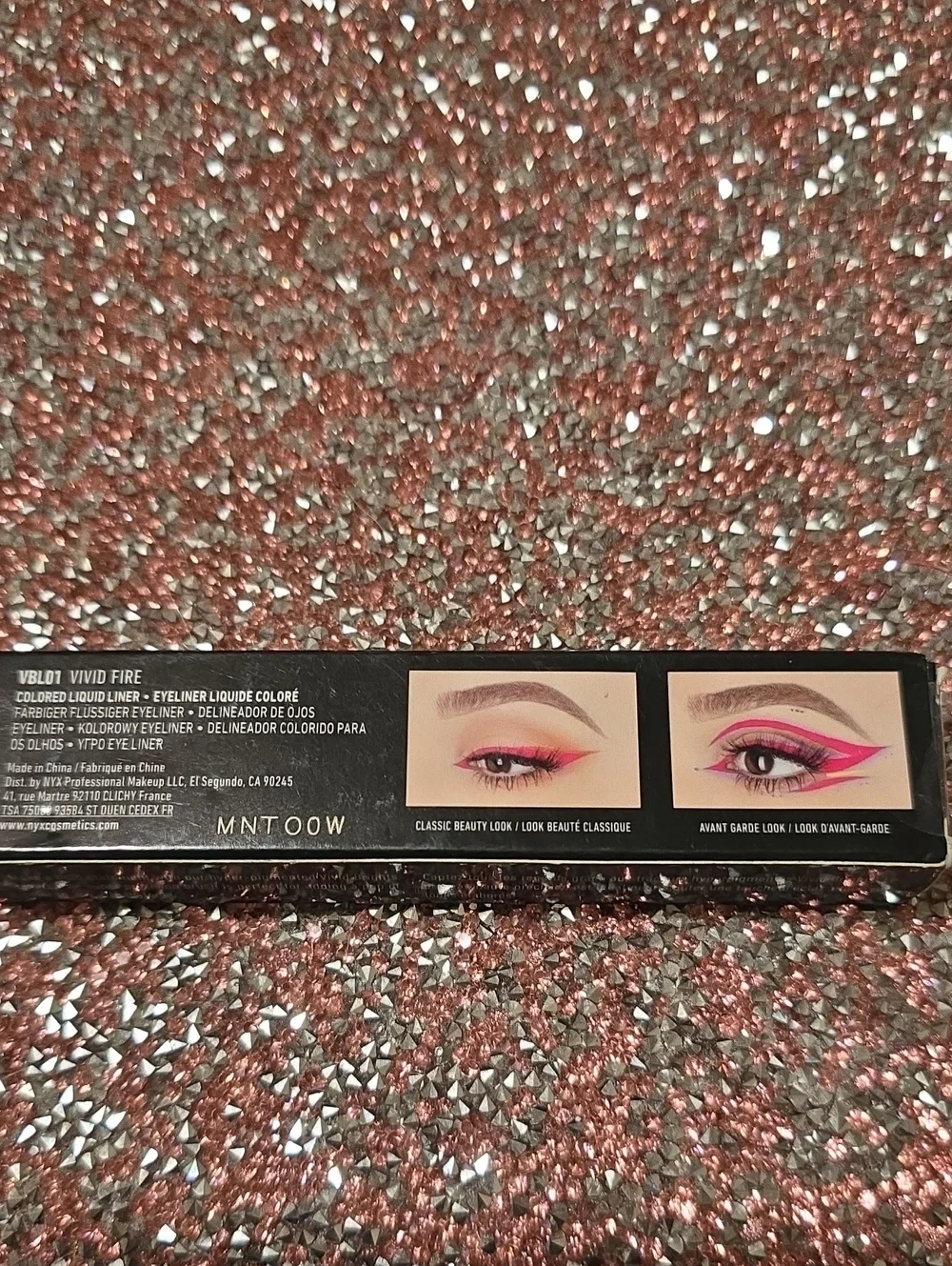 🧚‍♀️#VBL01 VIVID FIRE NYX Vivid Brights Colored Liquid Eyeliner NIB